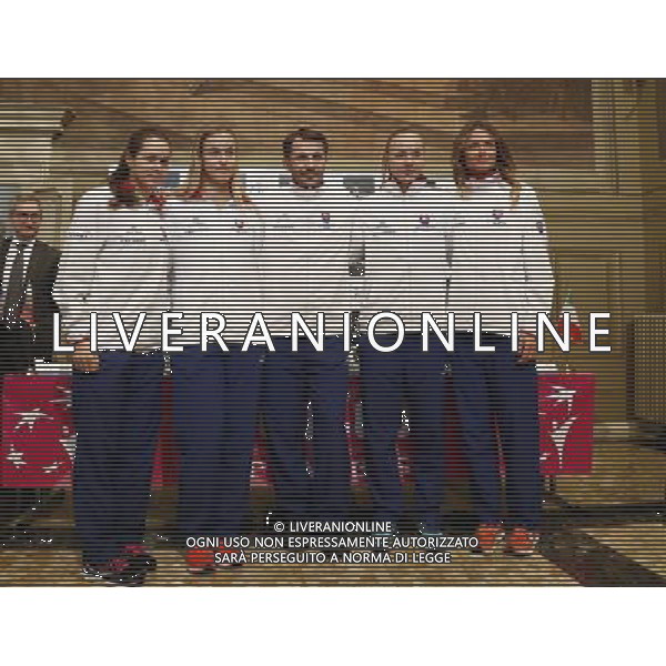 Fed Cup 2017 by BNP Paribas Italia - Slovacchia Cerimonia di sorteggio 10/02/2017 nella foto: JANA CEPELOVA REBECCA SRAMKOVA DANIELA HANTUCHOVA ANNA KAROLINA SCHMIEDLOVA CAPTAIN MATEJ LIPTAK Â©Claudio Zamagni/Agenzia Aldo Liverani JANA CEPELOVA REBECCA SRAMKOVA DANIELA HANTUCHOVA ANNA KAROLINA SCHMIEDLOVA CAPTAIN MATEJ LIPTAK during official draw ceremony ahead of the FED CUP by BNP Paribas World Group II between ITALY and SLOVAKIA at Sala Randi ForlÃ¬ City Hall on February 10th 2017 Italy. Photo credit by CLAUDIO ZAMAGNI/ALDO LIVERANI PHOTO AGENCY / AGENZIA ALDO LIVERANI SAS