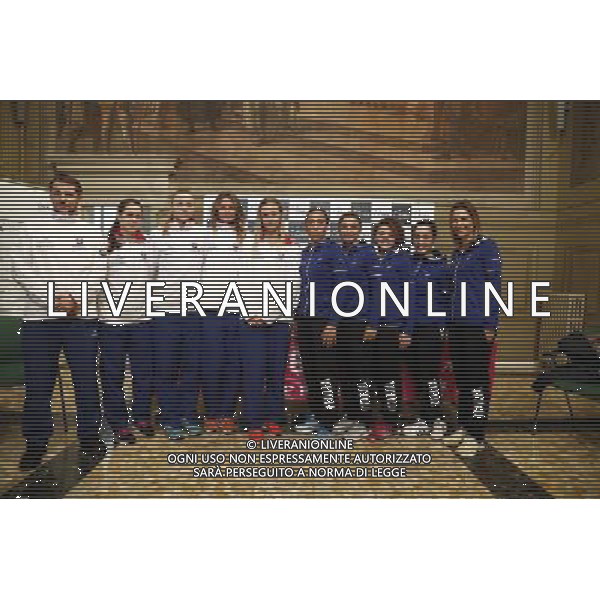 Fed Cup 2017 by BNP Paribas Italia - Slovacchia Cerimonia di sorteggio 10/02/2017 nella foto: SARA ERRANI FRANCESCA SCHIAVONE JASMINE PAOLINI MARTINA TREVISAN CAPITANO TATHIANA GARBIN JANA CEPELOVA REBECCA SRAMKOVA DANIELA HANTUCHOVA ANNA KAROLINA SCHMIEDLOVA CAPTAIN MATEJ LIPTAK Â©Claudio Zamagni/Agenzia Aldo Liverani SARA ERRANI FRANCESCA SCHIAVONE JASMINE PAOLINI MARTINA TREVISAN CAPITANO TATHIANA GARBIN JANA CEPELOVA REBECCA SRAMKOVA DANIELA HANTUCHOVA ANNA KAROLINA SCHMIEDLOVA CAPTAIN MATEJ LIPTAK during official draw ceremony ahead of the FED CUP by BNP Paribas World Group II between ITALY and SLOVAKIA at Sala Randi ForlÃ¬ City Hall on February 10th 2017 Italy. Photo credit by CLAUDIO ZAMAGNI/ALDO LIVERANI PHOTO AGENCY / AGENZIA ALDO LIVERANI SAS