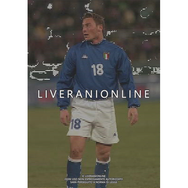 10-02-1999 PISA AMICHEVOLE ITALIA NORVEGIA NELLA FOTO FRANCESCO TOTTI AG ALDO LIVERANI SAS