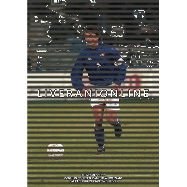 10-02-1999 PISA AMICHEVOLE ITALIA NORVEGIA NELLA FOTO PAOLO MALDINI AG ALDO LIVERANI SAS