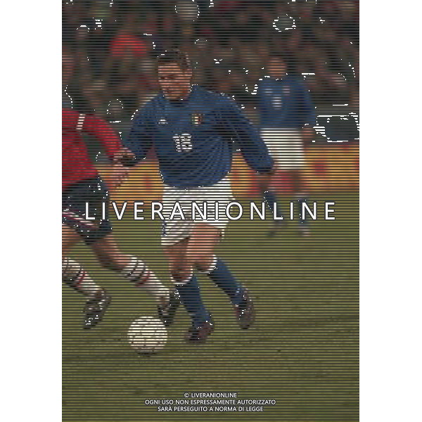 10-02-1999 PISA AMICHEVOLE ITALIA NORVEGIA NELLA FOTO FRANCESCO TOTTI AG ALDO LIVERANI SAS