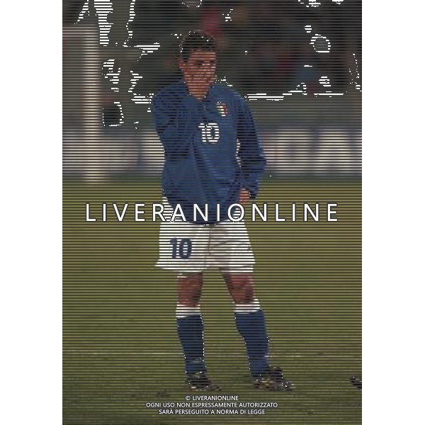 10-02-1999 PISA AMICHEVOLE ITALIA NORVEGIA NELLA FOTO ROBERTO BAGGIO AG ALDO LIVERANI SAS