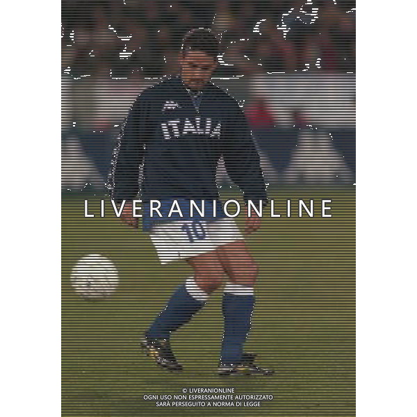 10-02-1999 PISA AMICHEVOLE ITALIA NORVEGIA NELLA FOTO ROBERTO BAGGIO AG ALDO LIVERANI SAS