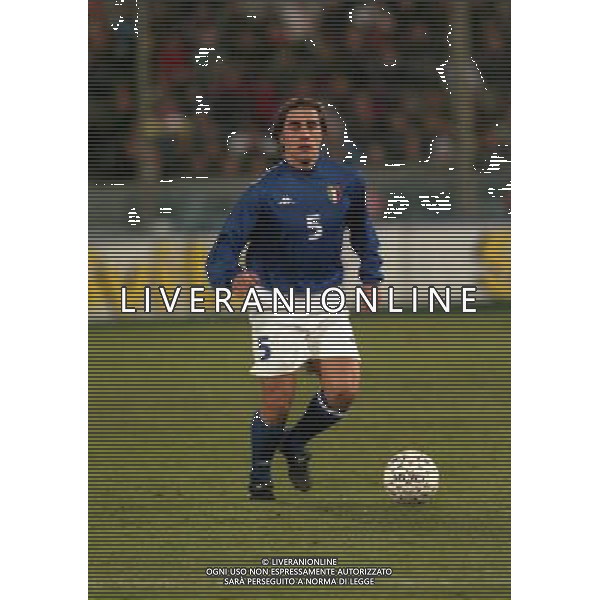 10-02-1999 PISA AMICHEVOLE ITALIA NORVEGIA NELLA FOTO FABIO CANNAVARO AG ALDO LIVERANI SAS