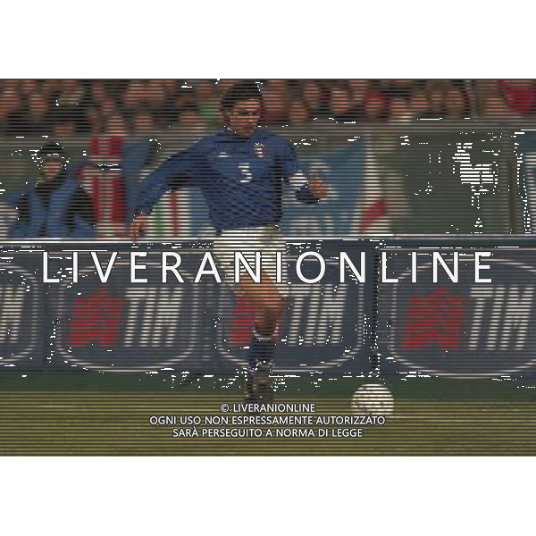 10-02-1999 PISA AMICHEVOLE ITALIA NORVEGIA NELLA FOTO PAOLO MALDINI AG ALDO LIVERANI SAS