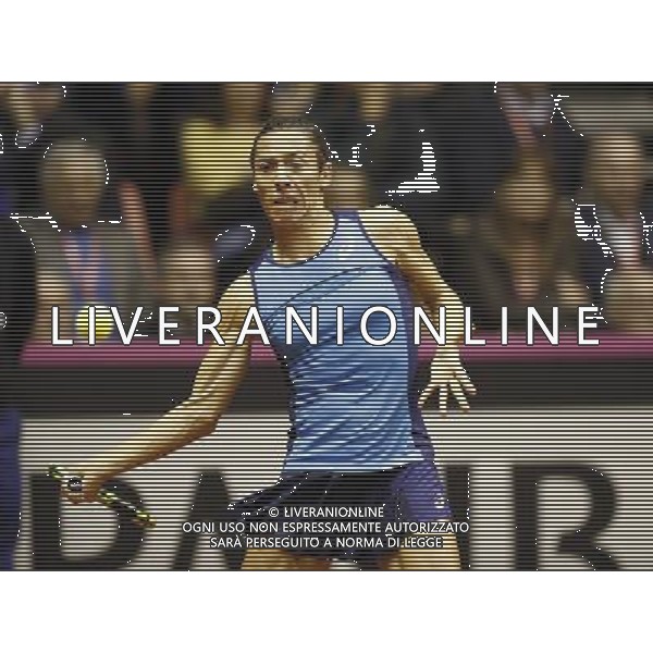 Fed Cup 2017 by BNP Paribas World Group II Italia - Slovacchia Giorno 1 Francesca Schiavone vs Anna Karolina Schmiedlova 11/02/2017 nella foto: FRANCESCA SCHIAVONE Â©Claudio Zamagni/Agenzia Aldo Liverani FRANCESCA SCHIAVONE during single match Francesca Schiavone against Anna Karolina Schmiedlova International Tennis FED CUP by BNP Paribas World Group II between ITALY and SLOVAKIA at PalaGalassi ForlÃ¬ on February 11th 2017 Italy. Photo credit by CLAUDIO ZAMAGNI/ALDO LIVERANI PHOTO AGENCY