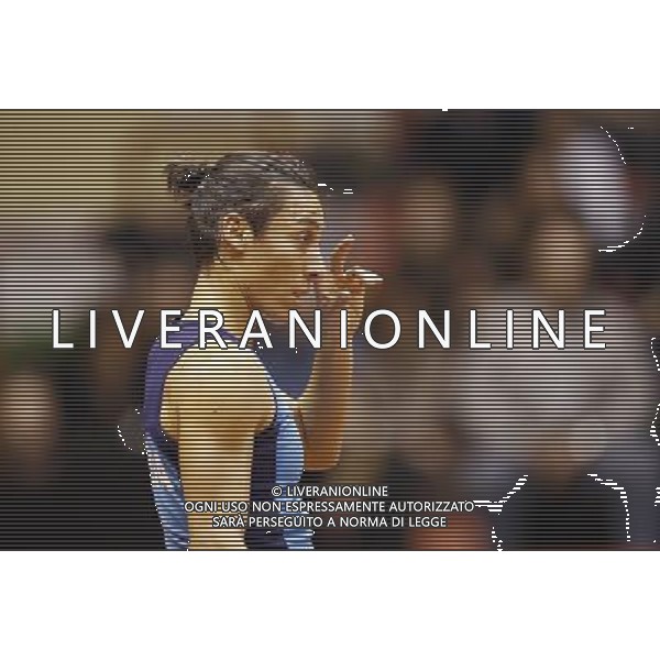 Fed Cup 2017 by BNP Paribas World Group II Italia - Slovacchia Giorno 1 Francesca Schiavone vs Anna Karolina Schmiedlova 11/02/2017 nella foto: FRANCESCA SCHIAVONE Â©Claudio Zamagni/Agenzia Aldo Liverani FRANCESCA SCHIAVONE during single match Francesca Schiavone against Anna Karolina Schmiedlova International Tennis FED CUP by BNP Paribas World Group II between ITALY and SLOVAKIA at PalaGalassi ForlÃ¬ on February 11th 2017 Italy. Photo credit by CLAUDIO ZAMAGNI/ALDO LIVERANI PHOTO AGENCY