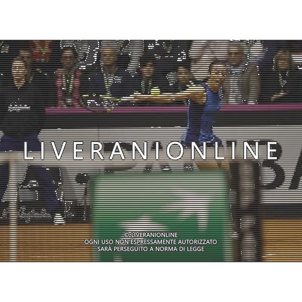 Fed Cup 2017 by BNP Paribas World Group II Italia - Slovacchia Giorno 1 Francesca Schiavone vs Anna Karolina Schmiedlova 11/02/2017 nella foto: FRANCESCA SCHIAVONE Â©Claudio Zamagni/Agenzia Aldo Liverani FRANCESCA SCHIAVONE during single match Francesca Schiavone against Anna Karolina Schmiedlova International Tennis FED CUP by BNP Paribas World Group II between ITALY and SLOVAKIA at PalaGalassi ForlÃ¬ on February 11th 2017 Italy. Photo credit by CLAUDIO ZAMAGNI/ALDO LIVERANI PHOTO AGENCY