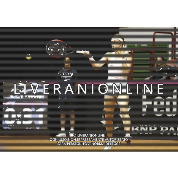 Fed Cup 2017 by BNP Paribas World Group II Italia - Slovacchia Giorno 1 Francesca Schiavone vs Anna Karolina Schmiedlova 11/02/2017 nella foto:ANNA KAROLINA SCHMIEDLOVA Â©Claudio Zamagni/Agenzia Aldo Liverani ANNA KAROLINA SCHMIEDLOVA during single match Francesca Schiavone against Anna Karolina Schmiedlova International Tennis FED CUP by BNP Paribas World Group II between ITALY and SLOVAKIA at PalaGalassi ForlÃ¬ on February 11th 2017 Italy. Photo credit by CLAUDIO ZAMAGNI/ALDO LIVERANI PHOTO AGENCY
