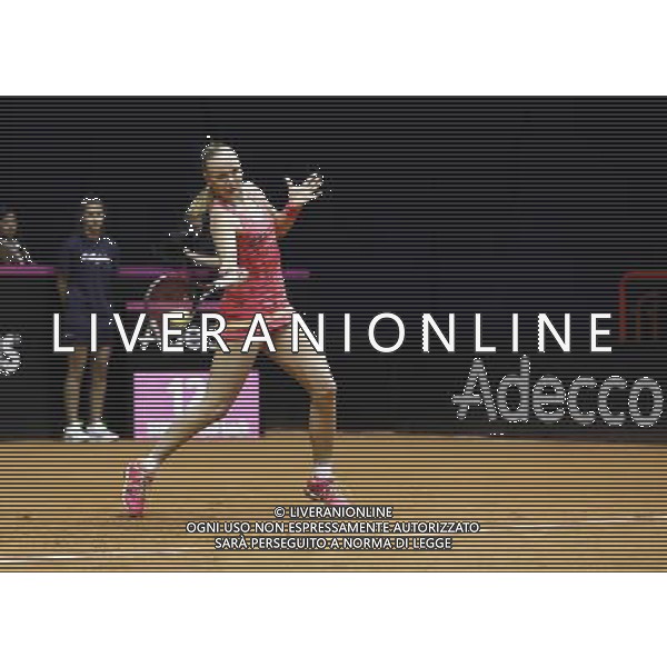 Fed Cup 2017 by BNP Paribas World Group II Italia - Slovacchia Giorno 1 Sara Errani vs Rebecca Sramkova 11/02/2017 nella foto: REBECCA SRAMKOVA Â©Claudio Zamagni/Agenzia Aldo Liverani REBECCA SRAMKOVA during single match Sara Errani against Rebecca Sramkova International Tennis FED CUP by BNP Paribas World Group II between ITALY and SLOVAKIA at PalaGalassi ForlÃ¬ on February 11th 2017 Italy. Photo credit by CLAUDIO ZAMAGNI/ALDO LIVERANI PHOTO AGENCY