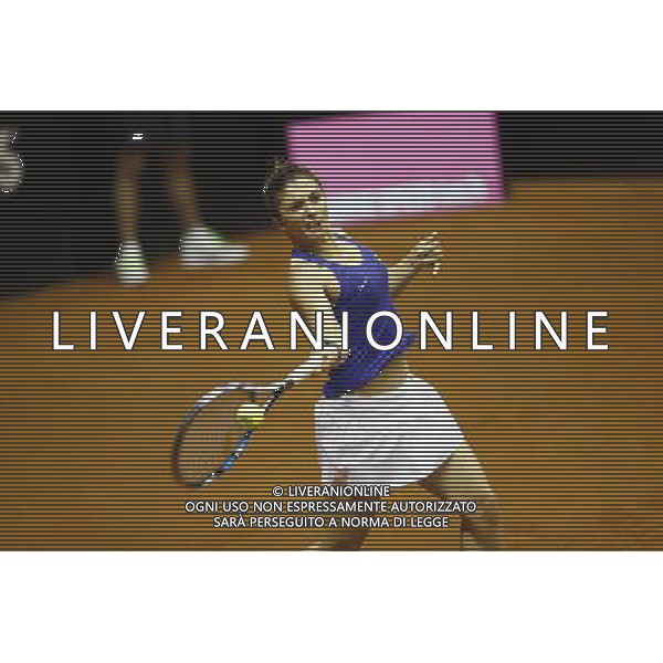 Fed Cup 2017 by BNP Paribas World Group II Italia - Slovacchia Giorno 1 Sara Errani vs Rebecca Sramkova 11/02/2017 nella foto: SARA ERRANI Â©Claudio Zamagni/Agenzia Aldo Liverani SARA ERRANI during single match Sara Errani against Rebecca Sramkova International Tennis FED CUP by BNP Paribas World Group II between ITALY and SLOVAKIA at PalaGalassi ForlÃ¬ on February 11th 2017 Italy. Photo credit by CLAUDIO ZAMAGNI/ALDO LIVERANI PHOTO AGENCY