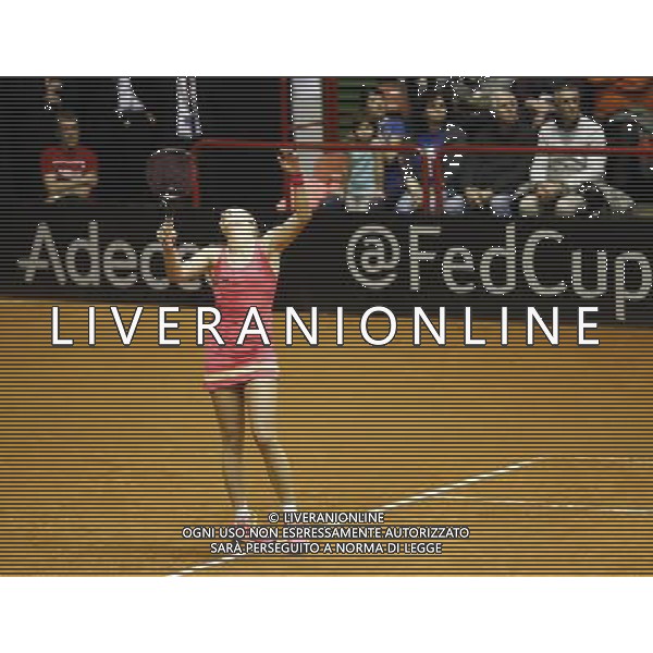 Fed Cup 2017 by BNP Paribas World Group II Italia - Slovacchia Giorno 1 Sara Errani vs Rebecca Sramkova 11/02/2017 nella foto: REBECCA SRAMKOVA Â©Claudio Zamagni/Agenzia Aldo Liverani REBECCA SRAMKOVA during single match Sara Errani against Rebecca Sramkova International Tennis FED CUP by BNP Paribas World Group II between ITALY and SLOVAKIA at PalaGalassi ForlÃ¬ on February 11th 2017 Italy. Photo credit by CLAUDIO ZAMAGNI/ALDO LIVERANI PHOTO AGENCY