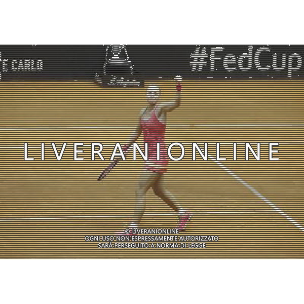 Fed Cup 2017 by BNP Paribas World Group II Italia - Slovacchia Giorno 1 Sara Errani vs Rebecca Sramkova 11/02/2017 nella foto: REBECCA SRAMKOVA Â©Claudio Zamagni/Agenzia Aldo Liverani REBECCA SRAMKOVA during single match Sara Errani against Rebecca Sramkova International Tennis FED CUP by BNP Paribas World Group II between ITALY and SLOVAKIA at PalaGalassi ForlÃ¬ on February 11th 2017 Italy. Photo credit by CLAUDIO ZAMAGNI/ALDO LIVERANI PHOTO AGENCY