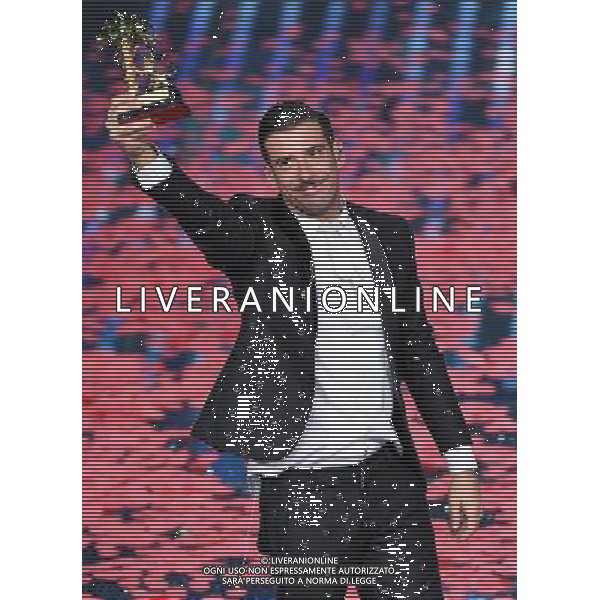 67mo Festival di Sanremo della Canzone Italiana Sanremo (IM) - 11.02.2017 Serata Finale Nella Foto:Francesco Gabbani vince il Festival di Sanremo /Ph.Vitez-Ag. Aldo Liverani