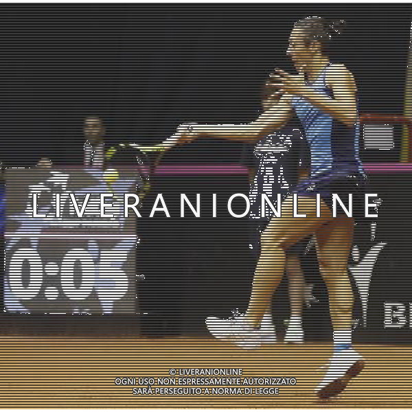 Fed Cup 2017 by BNP Paribas World Group II Italia - Slovacchia Giorno 1 Francesca Schiavone vs Anna Karolina Schmiedlova 11/02/2017 nella foto: FRANCESCA SCHIAVONE ©Claudio Zamagni/Agenzia Aldo Liverani FRANCESCA SCHIAVONE during single match Francesca Schiavone against Anna Karolina Schmiedlova International Tennis FED CUP by BNP Paribas World Group II between ITALY and SLOVAKIA at PalaGalassi Forl“ on February 11th 2017 Italy. Photo credit by CLAUDIO ZAMAGNI/ALDO LIVERANI PHOTO AGENCY