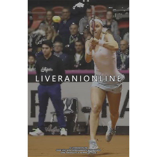 Fed Cup 2017 by BNP Paribas World Group II Italia - Slovacchia Giorno 1 Francesca Schiavone vs Anna Karolina Schmiedlova 11/02/2017 nella foto: ANNA KAROLINA SCHMIEDLOVA ©Claudio Zamagni/Agenzia Aldo Liverani ANNA KAROLINA SCHMIEDLOVA during single match Francesca Schiavone against Anna Karolina Schmiedlova International Tennis FED CUP by BNP Paribas World Group II between ITALY and SLOVAKIA at PalaGalassi Forl“ on February 11th 2017 Italy. Photo credit by CLAUDIO ZAMAGNI/ALDO LIVERANI PHOTO AGENCY