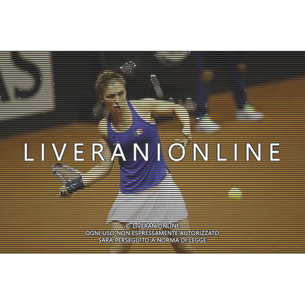 Fed Cup 2017 by BNP Paribas World Group II Italia - Slovacchia Giorno 1 Sara Errani vs Rebecca Sramkova 11/02/2017 nella foto: SARA ERRANI ©Claudio Zamagni/Agenzia Aldo Liverani SARA ERRANI during single match Sara Errani against Rebecca Sramkova International Tennis FED CUP by BNP Paribas World Group II between ITALY and SLOVAKIA at PalaGalassi Forl“ on February 11th 2017 Italy. Photo credit by CLAUDIO ZAMAGNI/ALDO LIVERANI PHOTO AGENCY