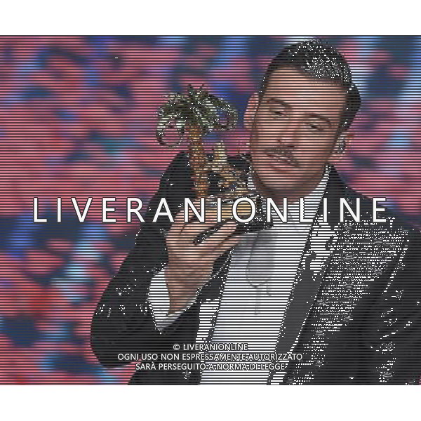 67mo Festival di Sanremo della Canzone Italiana Sanremo (IM) - 11.02.2017 Serata Finale Nella Foto:Francesco Gabbani vincitore del Festival di Sanremo /Ph.Vitez-Ag. Aldo Liverani