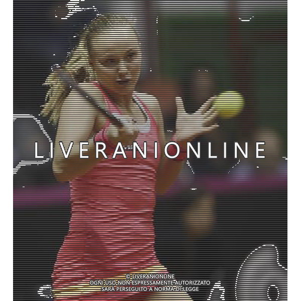 Fed Cup 2017 by BNP Paribas World Group II Italia - Slovacchia Giorno 2 Francesca schiavone vs Rebecca Sramkova 12/02/2017 nella foto: REBECCA SRAMKOVA Â©Claudio Zamagni/Agenzia Aldo Liverani REBECCA SRAMKOVA during single match Francesca Schiavone against Rebecca Sramkova International Tennis FED CUP by BNP Paribas World Group II between ITALY and SLOVAKIA at PalaGalassi ForlÃ¬ on February 12th 2017 Italy. Photo credit by CLAUDIO ZAMAGNI/ALDO LIVERANI PHOTO AGENCY / AGENZIA ALDO LIVERANI SAS