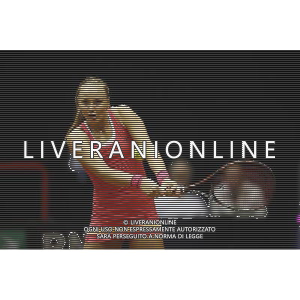 Fed Cup 2017 by BNP Paribas World Group II Italia - Slovacchia Giorno 2 Francesca schiavone vs Rebecca Sramkova 12/02/2017 nella foto: REBECCA SRAMKOVA Â©Claudio Zamagni/Agenzia Aldo Liverani REBECCA SRAMKOVA during single match Francesca Schiavone against Rebecca Sramkova International Tennis FED CUP by BNP Paribas World Group II between ITALY and SLOVAKIA at PalaGalassi ForlÃ¬ on February 12th 2017 Italy. Photo credit by CLAUDIO ZAMAGNI/ALDO LIVERANI PHOTO AGENCY / AGENZIA ALDO LIVERANI SAS 