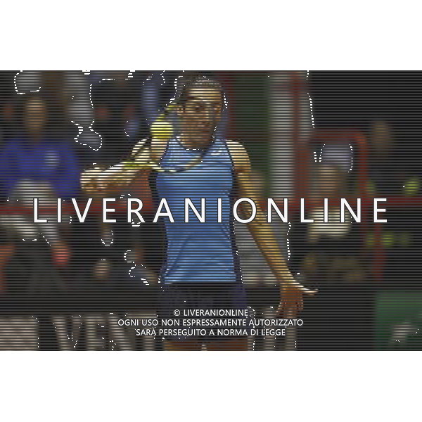 Fed Cup 2017 by BNP Paribas World Group II Italia - Slovacchia Giorno 2 Francesca schiavone vs Rebecca Sramkova 12/02/2017 nella foto: FRANCESCA SCHIAVONE Â©Claudio Zamagni/Agenzia Aldo Liverani FRANCESCA SCHIAVONE during single match Francesca Schiavone against Rebecca Sramkova International Tennis FED CUP by BNP Paribas World Group II between ITALY and SLOVAKIA at PalaGalassi ForlÃ¬ on February 12th 2017 Italy. Photo credit by CLAUDIO ZAMAGNI/ALDO LIVERANI PHOTO AGENCY / AGENZIA ALDO LIVERANI SAS 