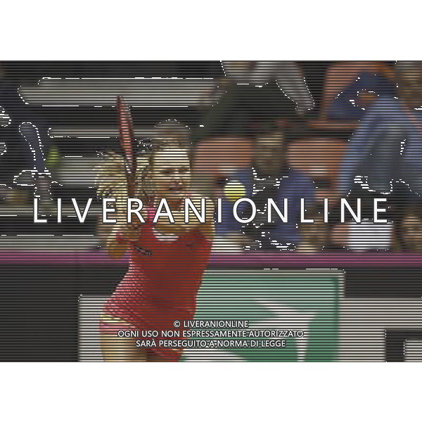 Fed Cup 2017 by BNP Paribas World Group II Italia - Slovacchia Giorno 2 Francesca schiavone vs Rebecca Sramkova 12/02/2017 nella foto: REBECCA SRAMKOVA Â©Claudio Zamagni/Agenzia Aldo Liverani REBECCA SRAMKOVA during single match Francesca Schiavone against Rebecca Sramkova International Tennis FED CUP by BNP Paribas World Group II between ITALY and SLOVAKIA at PalaGalassi ForlÃ¬ on February 12th 2017 Italy. Photo credit by CLAUDIO ZAMAGNI/ALDO LIVERANI PHOTO AGENCY / AGENZIA ALDO LIVERANI SAS 