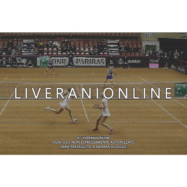 Fed Cup 2017 by BNP Paribas World Group II Italia - Slovacchia Giorno 2 Jasmine Paolini Martina Trevisan vs Daniela Hatuchkova Rebecca Sramkova 12/02/2017 nella foto: JASMINE PAOLINI MARTINA TREVISAN DANIELA HANTUCHOVA REBECCA SRAMKOVA Â©Claudio Zamagni/Agenzia Aldo Liverani JASMINE PAOLINI MARTINA TREVISAN DANIELA HANTUCHOVA REBECCA SRAMKOVA during double match Jasmine Paolini Martina Trevisam against Daniela Hantuchkova Rebecca Sramkova International Tennis FED CUP by BNP Paribas World Group II between ITALY and SLOVAKIA at PalaGalassi ForlÃ¬ on February 12th 2017 Italy. Photo credit by CLAUDIO ZAMAGNI/ALDO LIVERANI PHOTO AGENCY / AGENZIA ALDO LIVERANI SAS