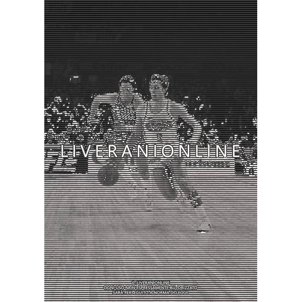 24 MARZO 1983 al Palazzo degli Sport di Grenoble FINALE DI COPPA DEI CAMPIONI BILLY MILANO FORD CANTU NELLA FOTO ANTONELLO RIVA AG ALDO LIVERANI SAS