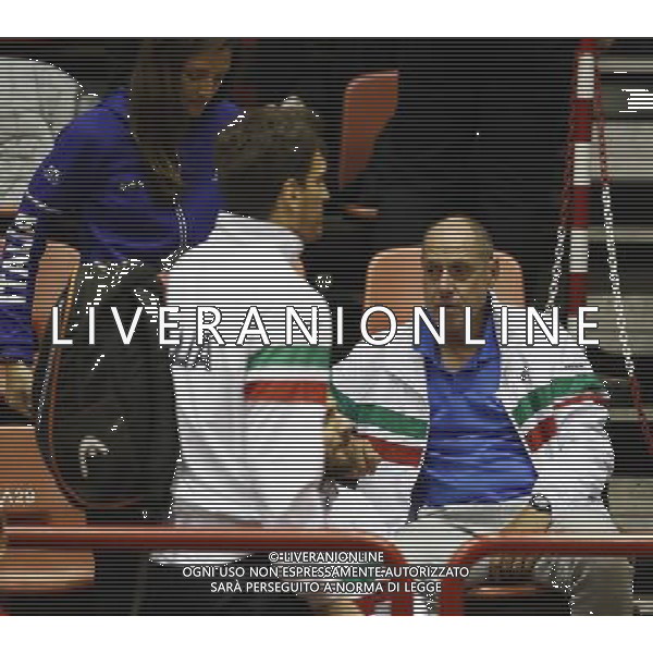 Fed Cup 2017 by BNP Paribas World Group II Italia - Slovacchia Giorno 2 Sara Errani vs Daniela Hantuchova 12/02/2017 nella foto: CORRADO BARAZZUTI Â©Claudio Zamagni/Agenzia Aldo Liverani MISTER CORRADO BARAZZUTI during single match Sara Errani against Daniela Hantuchova International Tennis FED CUP by BNP Paribas World Group II between ITALY and SLOVAKIA at PalaGalassi ForlÃ¬ on February 12th 2017 Italy. Photo credit by CLAUDIO ZAMAGNI/ALDO LIVERANI PHOTO AGENCY