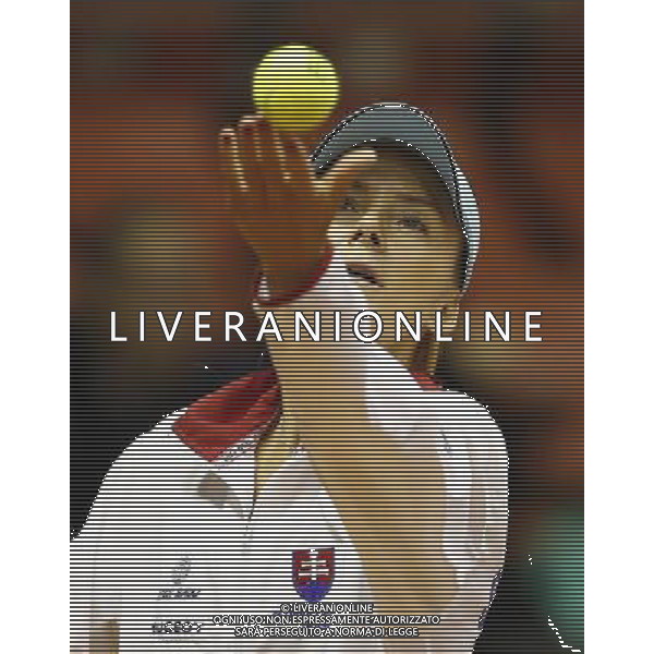 Fed Cup 2017 by BNP Paribas World Group II Italia - Slovacchia Giorno 2 Sara Errani vs Daniela Hantuchova 12/02/2017 nella foto: DANIELA HANTUCHOVA Â©Claudio Zamagni/Agenzia Aldo Liverani DANIELA HANTUCHOVA during single match Sara Errani against Daniela Hantuchova International Tennis FED CUP by BNP Paribas World Group II between ITALY and SLOVAKIA at PalaGalassi ForlÃ¬ on February 12th 2017 Italy. Photo credit by CLAUDIO ZAMAGNI/ALDO LIVERANI PHOTO AGENCY