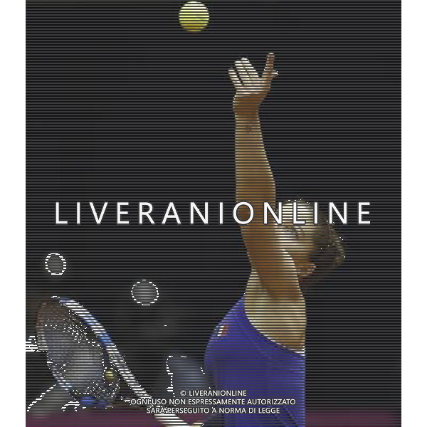 Fed Cup 2017 by BNP Paribas World Group II Italia - Slovacchia Giorno 2 Sara Errani vs Daniela Hantuchova 12/02/2017 nella foto: SARA ERRANI Â©Claudio Zamagni/Agenzia Aldo Liverani SARA ERRANI during single match Sara Errani against Daniela Hantuchova International Tennis FED CUP by BNP Paribas World Group II between ITALY and SLOVAKIA at PalaGalassi ForlÃ¬ on February 12th 2017 Italy. Photo credit by CLAUDIO ZAMAGNI/ALDO LIVERANI PHOTO AGENCY