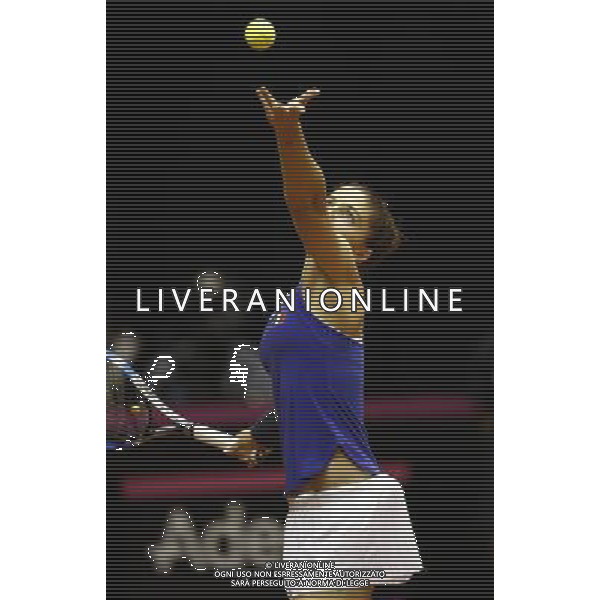 Fed Cup 2017 by BNP Paribas World Group II Italia - Slovacchia Giorno 2 Sara Errani vs Daniela Hantuchova 12/02/2017 nella foto: SARA ERRANI Â©Claudio Zamagni/Agenzia Aldo Liverani SARA ERRANI during single match Sara Errani against Daniela Hantuchova International Tennis FED CUP by BNP Paribas World Group II between ITALY and SLOVAKIA at PalaGalassi ForlÃ¬ on February 12th 2017 Italy. Photo credit by CLAUDIO ZAMAGNI/ALDO LIVERANI PHOTO AGENCY