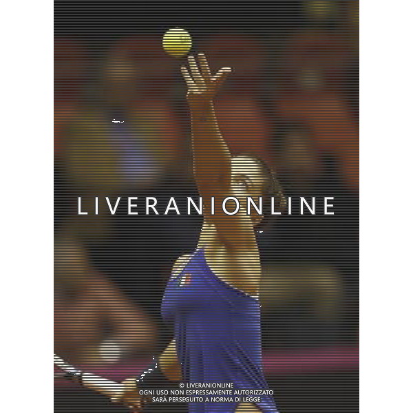 Fed Cup 2017 by BNP Paribas World Group II Italia - Slovacchia Giorno 2 Sara Errani vs Daniela Hantuchova 12/02/2017 nella foto: SARA ERRANI Â©Claudio Zamagni/Agenzia Aldo Liverani SARA ERRANI during single match Sara Errani against Daniela Hantuchova International Tennis FED CUP by BNP Paribas World Group II between ITALY and SLOVAKIA at PalaGalassi ForlÃ¬ on February 12th 2017 Italy. Photo credit by CLAUDIO ZAMAGNI/ALDO LIVERANI PHOTO AGENCY