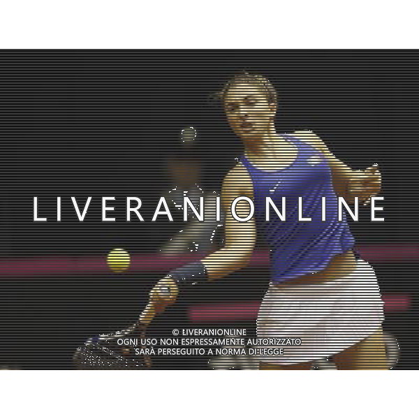 Fed Cup 2017 by BNP Paribas World Group II Italia - Slovacchia Giorno 2 Sara Errani vs Daniela Hantuchova 12/02/2017 nella foto: SARA ERRANI Â©Claudio Zamagni/Agenzia Aldo Liverani SARA ERRANI during single match Sara Errani against Daniela Hantuchova International Tennis FED CUP by BNP Paribas World Group II between ITALY and SLOVAKIA at PalaGalassi ForlÃ¬ on February 12th 2017 Italy. Photo credit by CLAUDIO ZAMAGNI/ALDO LIVERANI PHOTO AGENCY