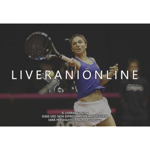 Fed Cup 2017 by BNP Paribas World Group II Italia - Slovacchia Giorno 2 Sara Errani vs Daniela Hantuchova 12/02/2017 nella foto: SARA ERRANI Â©Claudio Zamagni/Agenzia Aldo Liverani SARA ERRANI during single match Sara Errani against Daniela Hantuchova International Tennis FED CUP by BNP Paribas World Group II between ITALY and SLOVAKIA at PalaGalassi ForlÃ¬ on February 12th 2017 Italy. Photo credit by CLAUDIO ZAMAGNI/ALDO LIVERANI PHOTO AGENCY