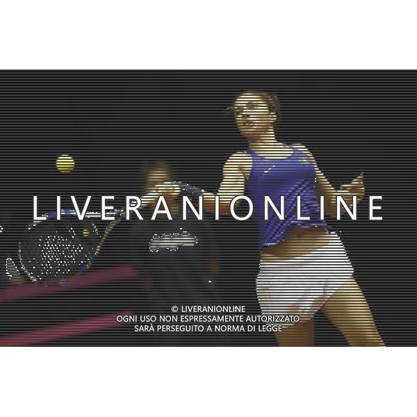 Fed Cup 2017 by BNP Paribas World Group II Italia - Slovacchia Giorno 2 Sara Errani vs Daniela Hantuchova 12/02/2017 nella foto: SARA ERRANI Â©Claudio Zamagni/Agenzia Aldo Liverani SARA ERRANI during single match Sara Errani against Daniela Hantuchova International Tennis FED CUP by BNP Paribas World Group II between ITALY and SLOVAKIA at PalaGalassi ForlÃ¬ on February 12th 2017 Italy. Photo credit by CLAUDIO ZAMAGNI/ALDO LIVERANI PHOTO AGENCY