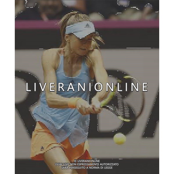 Fed Cup 2017 by BNP Paribas World Group II Italia - Slovacchia Giorno 2 Sara Errani vs Daniela Hantuchova 12/02/2017 nella foto: DANIELA HANTUCHOVA Â©Claudio Zamagni/Agenzia Aldo Liverani DANIELA HANTUCHOVA during single match Sara Errani against Daniela Hantuchova International Tennis FED CUP by BNP Paribas World Group II between ITALY and SLOVAKIA at PalaGalassi ForlÃ¬ on February 12th 2017 Italy. Photo credit by CLAUDIO ZAMAGNI/ALDO LIVERANI PHOTO AGENCY