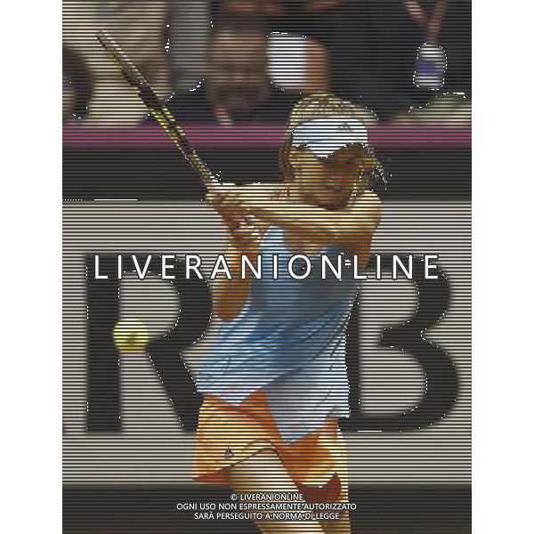 Fed Cup 2017 by BNP Paribas World Group II Italia - Slovacchia Giorno 2 Sara Errani vs Daniela Hantuchova 12/02/2017 nella foto:DANIELA HANTUCHOVA Â©Claudio Zamagni/Agenzia Aldo Liverani DANIELA HANTUCHOVA during single match Sara Errani against Daniela Hantuchova International Tennis FED CUP by BNP Paribas World Group II between ITALY and SLOVAKIA at PalaGalassi ForlÃ¬ on February 12th 2017 Italy. Photo credit by CLAUDIO ZAMAGNI/ALDO LIVERANI PHOTO AGENCY