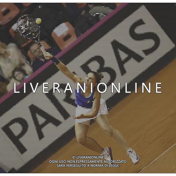 Fed Cup 2017 by BNP Paribas World Group II Italia - Slovacchia Giorno 2 Sara Errani vs Daniela Hantuchova 12/02/2017 nella foto: SARA ERRANI Â©Claudio Zamagni/Agenzia Aldo Liverani SARA ERRANI during single match Sara Errani against Daniela Hantuchova International Tennis FED CUP by BNP Paribas World Group II between ITALY and SLOVAKIA at PalaGalassi ForlÃ¬ on February 12th 2017 Italy. Photo credit by CLAUDIO ZAMAGNI/ALDO LIVERANI PHOTO AGENCY