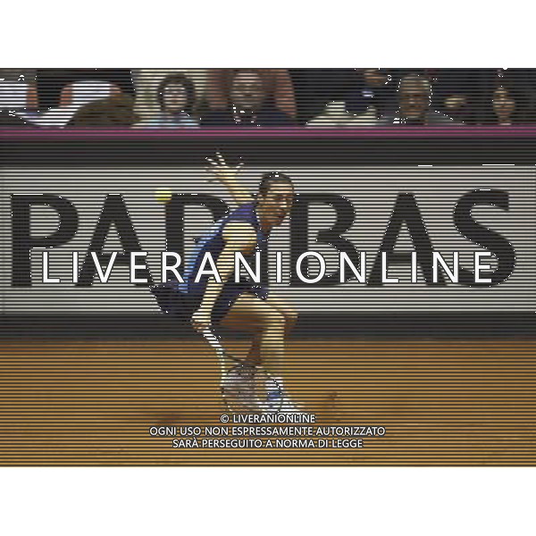 Fed Cup 2017 by BNP Paribas World Group II Italia - Slovacchia Giorno 2 Francesca schiavone vs Rebecca Sramkova 12/02/2017 nella foto: FRANCESCA SCHIAVONE Â©Claudio Zamagni/Agenzia Aldo Liverani FRANCESCA SCHIAVONE during single match Francesca Schiavone against Rebecca Sramkova International Tennis FED CUP by BNP Paribas World Group II between ITALY and SLOVAKIA at PalaGalassi ForlÃ¬ on February 12th 2017 Italy. Photo credit by CLAUDIO ZAMAGNI/ALDO LIVERANI PHOTO AGENCY