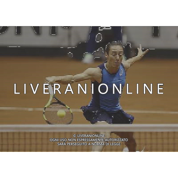 Fed Cup 2017 by BNP Paribas World Group II Italia - Slovacchia Giorno 2 Francesca schiavone vs Rebecca Sramkova 12/02/2017 nella foto: FRANCESCA SCHIAVONE Â©Claudio Zamagni/Agenzia Aldo Liverani FRANCESCA SCHIAVONE during single match Francesca Schiavone against Rebecca Sramkova International Tennis FED CUP by BNP Paribas World Group II between ITALY and SLOVAKIA at PalaGalassi ForlÃ¬ on February 12th 2017 Italy. Photo credit by CLAUDIO ZAMAGNI/ALDO LIVERANI PHOTO AGENCY