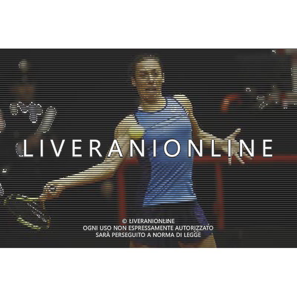 Fed Cup 2017 by BNP Paribas World Group II Italia - Slovacchia Giorno 2 Francesca schiavone vs Rebecca Sramkova 12/02/2017 nella foto: FRANCESCA SCHIAVONE Â©Claudio Zamagni/Agenzia Aldo Liverani FRANCESCA SCHIAVONE during single match Francesca Schiavone against Rebecca Sramkova International Tennis FED CUP by BNP Paribas World Group II between ITALY and SLOVAKIA at PalaGalassi ForlÃ¬ on February 12th 2017 Italy. Photo credit by CLAUDIO ZAMAGNI/ALDO LIVERANI PHOTO AGENCY