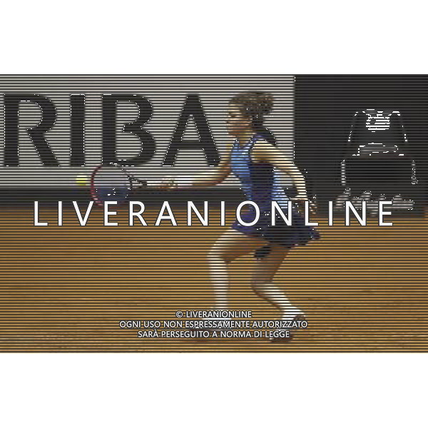 Fed Cup 2017 by BNP Paribas World Group II Italia - Slovacchia Giorno 2 Jasmine Paolini Martina Trevisan vs Daniela Hatuchkova Rebecca Sramkova 12/02/2017 nella foto: JASMINE PAOLINI Â©Claudio Zamagni/Agenzia Aldo Liverani JASMINE PAOLINI during double match Jasmine Paolini Martina Trevisam against Daniela Hantuchkova Rebecca Sramkova International Tennis FED CUP by BNP Paribas World Group II between ITALY and SLOVAKIA at PalaGalassi ForlÃ¬ on February 12th 2017 Italy. Photo credit by CLAUDIO ZAMAGNI/ALDO LIVERANI PHOTO AGENCY