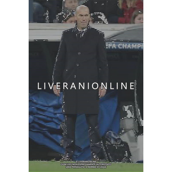 Real Madrid vs Napoli Champions League - Ottavi di finale, Santiago Bernabeu, Madrid 15 febbraio 2017 nella foto ZINEDINE ZIDANE ©MOSCA / AGENZIA ALDO LIVERANI SAS
