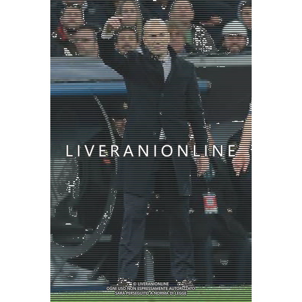 Real Madrid vs Napoli Champions League - Ottavi di finale, Santiago Bernabeu, Madrid 15 febbraio 2017 nella foto ZINEDINE ZIDANE ©MOSCA / AGENZIA ALDO LIVERANI SAS