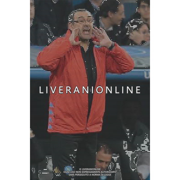 Real Madrid vs Napoli Champions League - Ottavi di finale, Santiago Bernabeu, Madrid 15 febbraio 2017 nella foto MAURIZIO SARRI ©MOSCA / AGENZIA ALDO LIVERANI SAS
