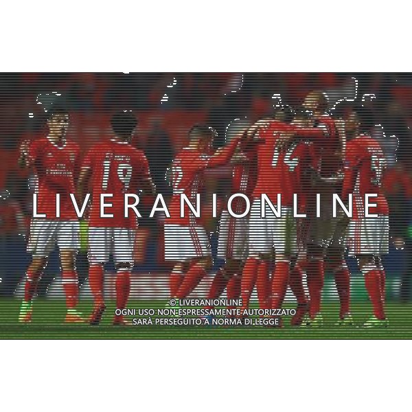 firo : 14.02.2017, Fu§ball, Saison 2016/2017, UEFA, Champions League, CL, CHL, Benfica Lissabon - BVB, Borussia Dortmund 1:0 Jubel Benfica $worldrights,Es gelten unsere AGB, einsehbar auf www.firosportphoto.de, ¤ONLY FOR USE IN GERMANY !!!!! Photo : BPI copyright by firo sportphoto: Coesfelder Str. 207 D-48249 DŸlmen www.firosportphoto.de mail@firosportphoto.de (V o l k s b a n k B o c h u m - W i t t e n ) BLZ.: 430 601 29 Kt. Nr.: 341 117 100 Tel:Ê +49-2594-9916004 Fax:Ê+49-2594-9916005 AG ALDO LIVERANI SAS ONLY ITALY