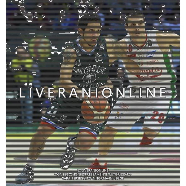Postemobile Final Eight 2017 Quarti di Finale Gara 2 Rimini - 16.02.2017 EA7 Emporio Armani Milanoâ€“Cantine Due Palme Brindisi Nella Foto:Moore Nic Cinciarini Andrea /Ph.Vitez-Ag. Aldo Liverani