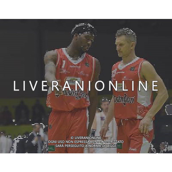 Postemobile Final Eight 2017 Quarti di Finale Gara 1 Rimini - 16.02.2017 Grissin Bon Reggio Emiliaâ€“Betaland Capo Dâ€™Orlando Nella Foto:Kaukenas Rimantas - Reynolds Jalen /Ph.Vitez-Ag. Aldo Liverani