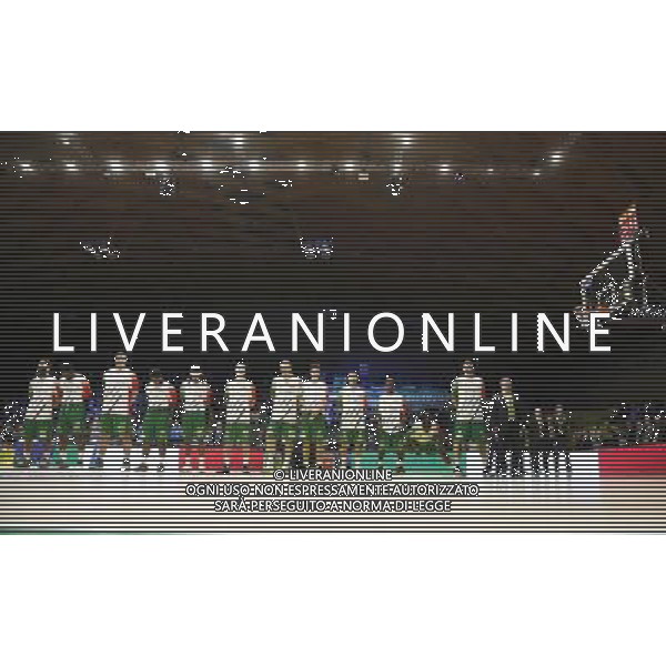 Poste Mobile Final Eight 17/02/2017 Sidigas Avellino - Banco di Sardegna Sassari nella foto: sidigas avellino Â©Claudio Zamagni/Agenzia Aldo Liverani sidings avellino during Quarter Finals of Poste Mobile Final Eight Italian Basketball Cup 2017 - Sidigas Avellino against Banco di Sardegna Sassari at Rimini Fiera, on February 17, 2017 photo credit by Claudio Zamagni/Aldo Liverani Photo Agency / AGENZIA ALDO LIVERANI SAS